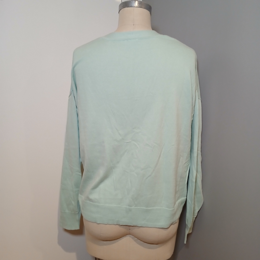Gap Seafoam Button Front Cardigan Size L - Picture 3 of 6